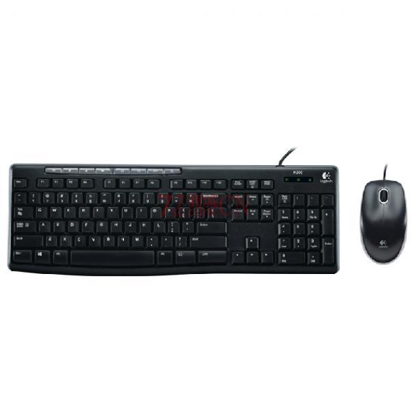 Logitech/罗技 MK200多媒体UU口键鼠套装有线键盘鼠标套装 (此产品不退不换 正常售后 ）