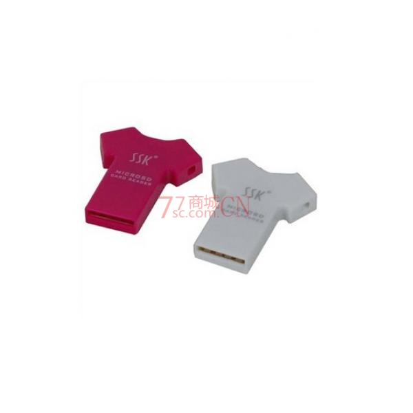 飚王（SSK）T恤 micro SD SCRS052 TF 读卡器 USB2.0