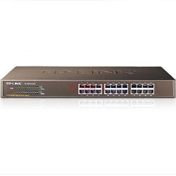 TP-LINK 24口钢壳机架式百兆交换机TL-SF1024S 普联交换机 19英寸（需要定货，第二天到货）