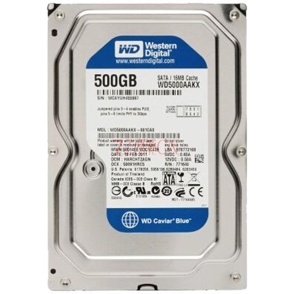 西部数据（WD）拆机盘蓝盘 500G SATA6Gb/s 7200转16M 西数台式机硬盘 二年换新 拆机盘