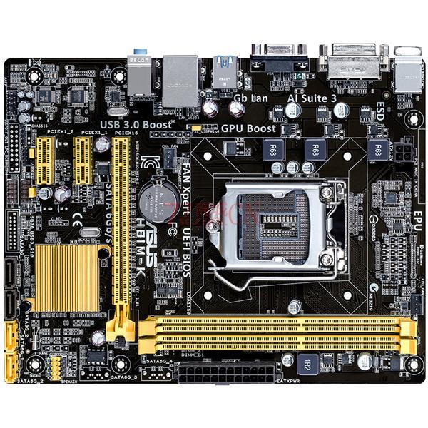 Asus/华硕 H81M-K 台式电脑主板支持1150针CPU（工包，翻新）