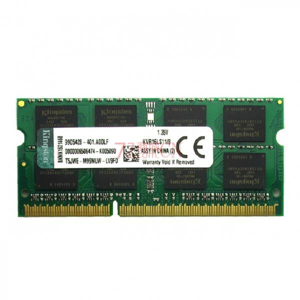 金士顿kingston 内存条DDR3 1600MHZ 8G笔记本内存全兼容1333 颜色随机（1.35V低电压，拆机）