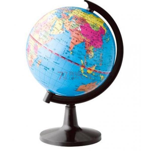 得力3033地球仪 得力正品 全塑办公学生地理教学用品 直径20cm