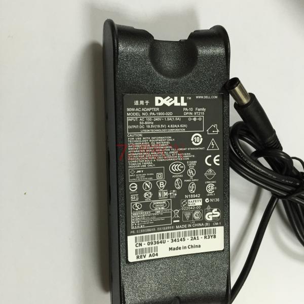 DELL笔记本适配器 戴尔DELL 19.5V4.62A大口带针 送电源线