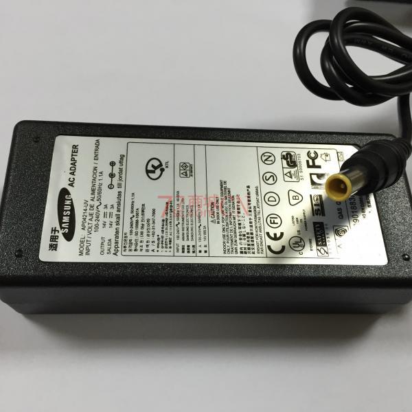 液晶显示器适配器14V3A圆口带针，适用三星、LG显示器、送电源线