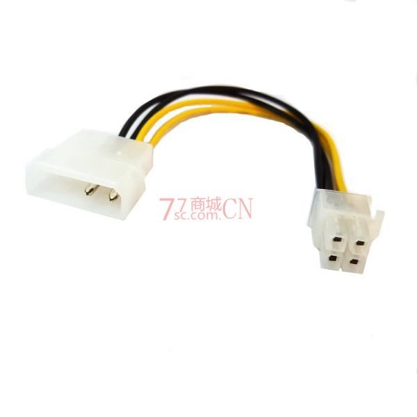 主板电源转接线 P3电源转P4电源转接线 4P