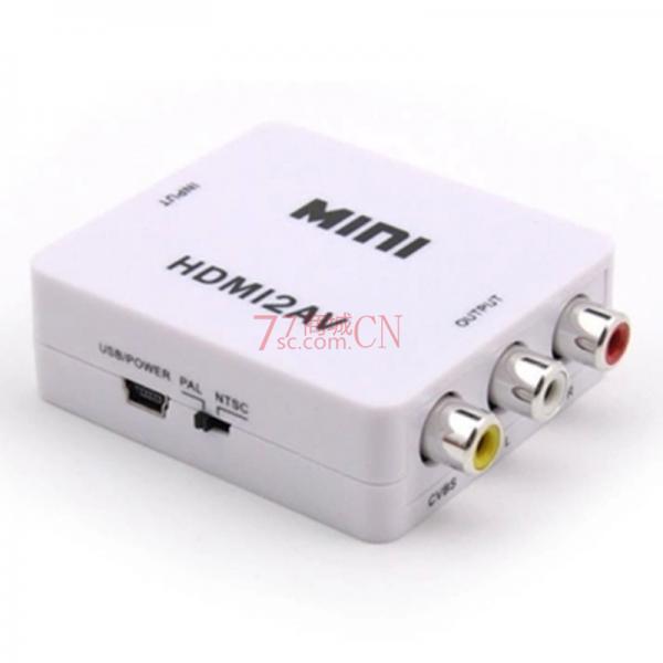 HDMI转AV 高清网络机顶盒转接老电视机 高清转模拟音视频 转换器