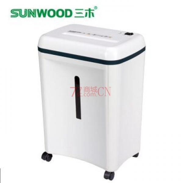 三木（SUNWOOD）SD9280 电动办公碎纸机 家用静音型粉碎机 白色 碎纸能力佳，真空淬火猛钢刀，单次6张A4纸，工作时间10-15分钟左右