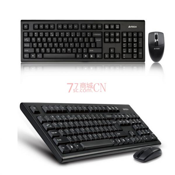 双飞燕 （A4TECH）  3100N 无线键鼠套装 游戏办公防水 节能鼠标键盘套装