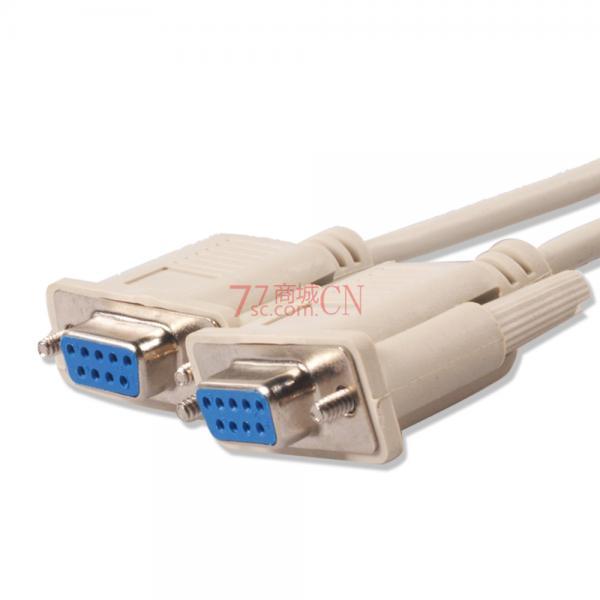 9针串口线 RS232 COM口数据线 DB9 母对母 9针 孔对孔 九孔对九孔连接线