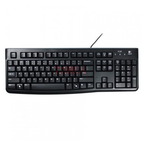 Logitech罗技 K120有线USB电脑键盘 笔记本台式超薄静音键盘 (此产品不退不换 正常售后 ）