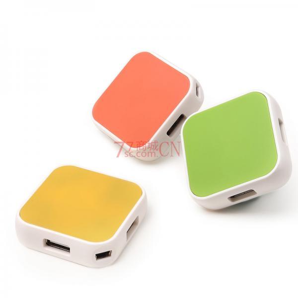 SSK飚王缤纷 USB分线器 HUB一拖四集线扩展USB2.0 多外接口SHU030 加长版 线长1.2米