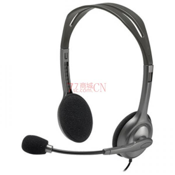 Logitech/罗技H111 立体声耳机麦克风 黑色（注意：此产品售出不退不换 正常售后）