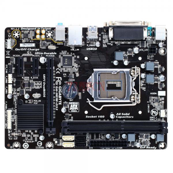 Gigabyte/技嘉 GA-H81M-S1 1150针 技嘉H81主板 配G3220 G3420（翻新主板，质保三年）