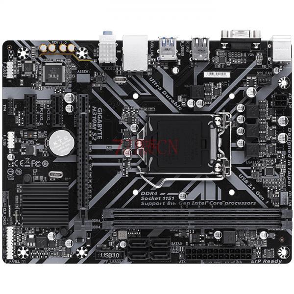 Gigabyte/技嘉H310M-S2 办公电脑主板 支持八代 G5400 8100 支持WIN7（翻新主板）