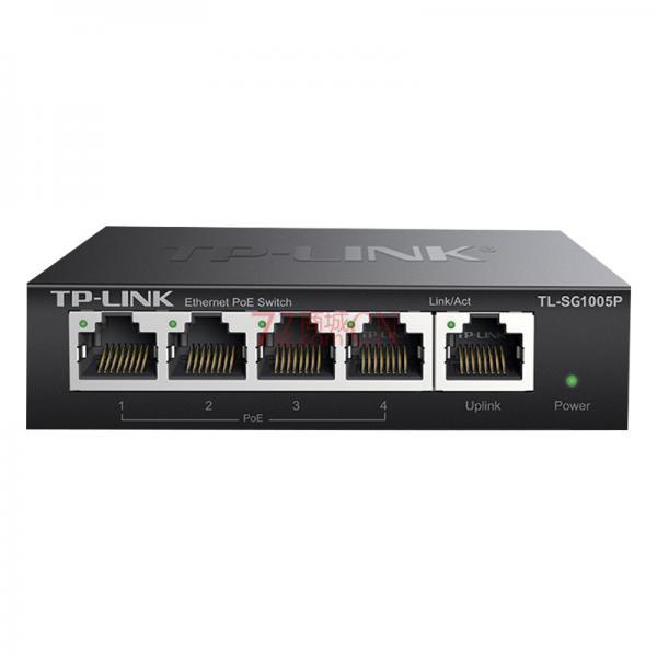 TPLINK TL-SG1005P 5口全千兆非网管PoE供电交换机 高速1000M（订货，第二天到货）
