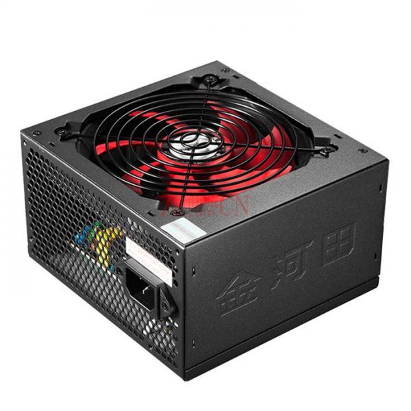 金河田黑盒S600守护者 电源台式机箱电脑背线电源额定500W 宽幅电源