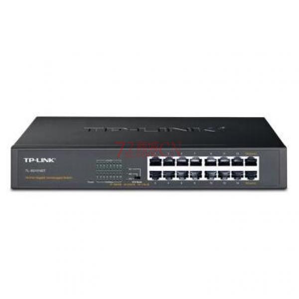 TP-LINK TL-SG2016D 16口全千兆WEB网管交换机监控桌面式VLAN划分