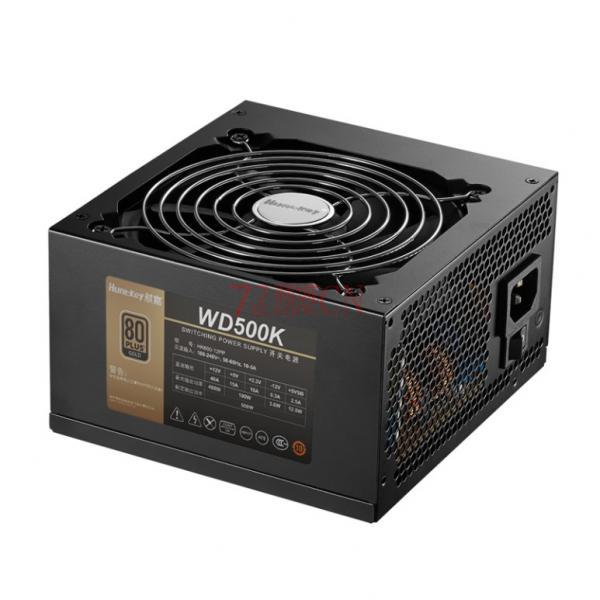 航嘉WD500K额定500W台式机电源静音支持背线电脑机箱电源金牌电源