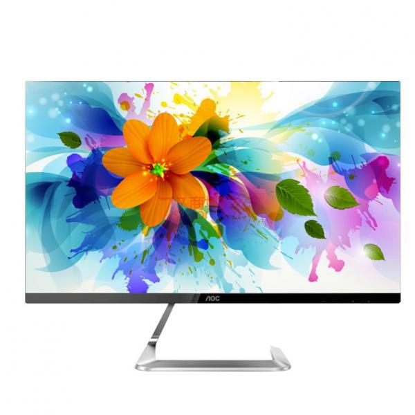AOC 24T1Q/BW白色 23.8英寸显示器AH-IPS防蓝光护眼屏幕HDMI+DP接口高清