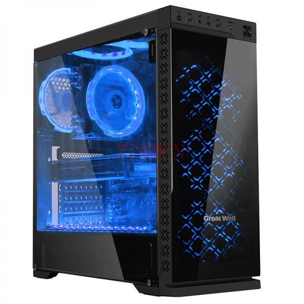 长城本色M62 USB3.0大机箱电脑机箱台式机主机机箱 侧透游戏机箱（不含风扇，请另行购买）