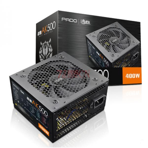 爱国者半岛铁盒战狼AK500额定400W电源台式机电脑电源静音6P+2P显卡供电
