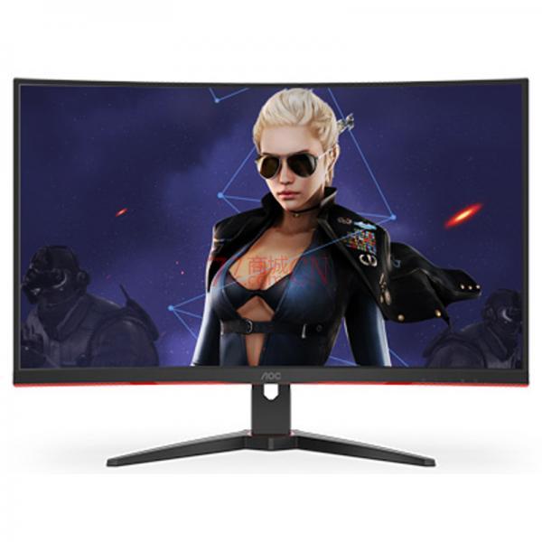 AOC C32G2E 32英寸165Hz1500R曲面显示器 吃鸡游戏电竞屏台式笔记