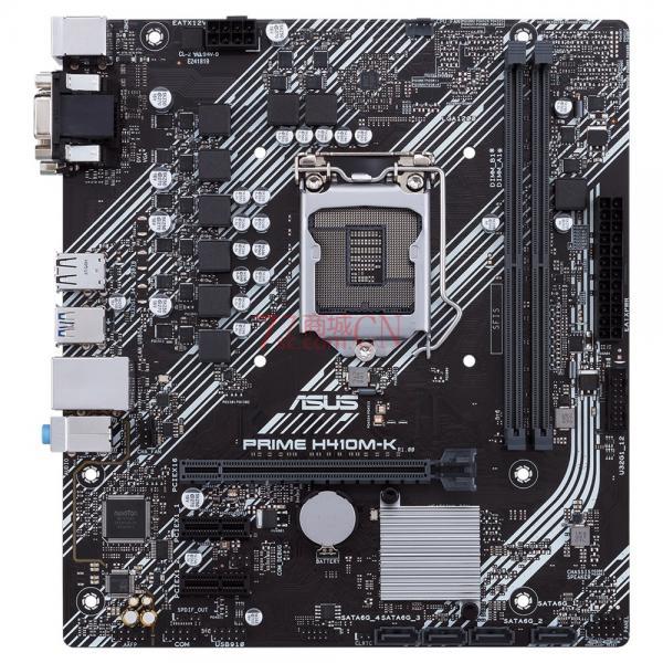 Asus/华硕PRIME H410M-K主板 支持10400/10400F i7 10700 1200针脚 DVI+VGA