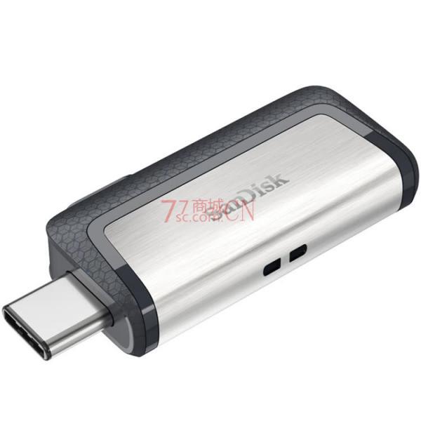 闪迪Type-C手机电脑两用U盘 256G SDDDC2推拉式USB3.1安卓OTG