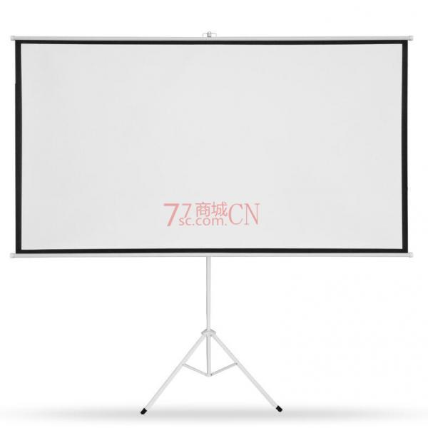 欧莱利投影幕布 支架幕84寸（1710*1280）/100寸（2030*1520）/120寸（2440*1830）/150寸（3050*2310）支架幕布手拉式4:3白塑自锁窗帘幕定制家用办公会议高清抗光壁挂投影机屏幕投影仪幕布（支架请另行购买）