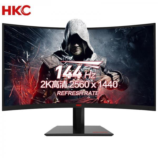 HKC SG27QC27英寸曲面大屏144HZ 小金刚窄边框电竞游戏家用显示器HDMI+DP