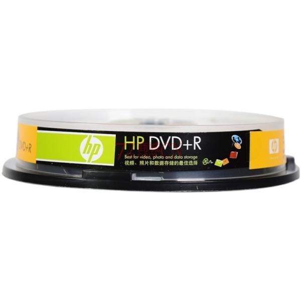 惠普（HP） DVD+R 光盘/刻录盘 空白光盘 16速4.7GB 桶装10片