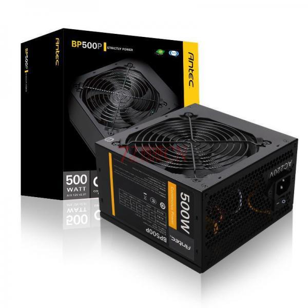 安钛克BP500P磁悬浮风扇额定500W主动式台式主机电源
