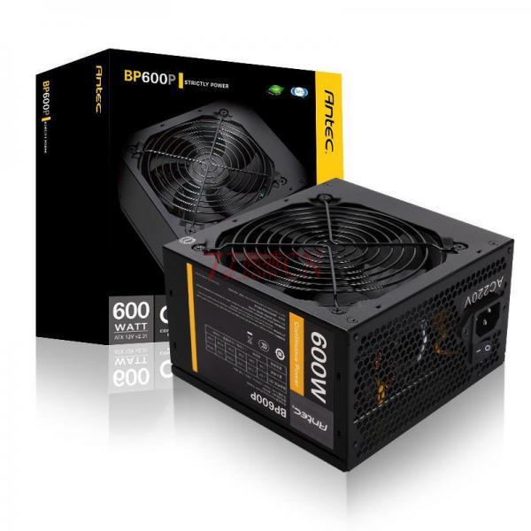 安钛克BP600P磁悬浮风扇额定600W主动式台式主机电源
