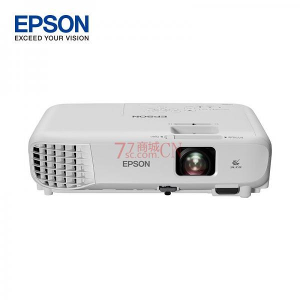 EPSON爱普生CB-W06投影仪 投影机办公家用教学培训高清宽屏WXGA 3700流明 短距投影 支持侧投（京东售价4000元）
