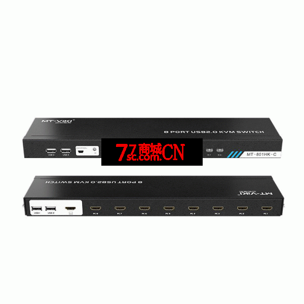 迈拓维矩 MT-801HK-C KVM HDMI切换器8口自动USB鼠键8进1出高清4K（含配套KVM线）