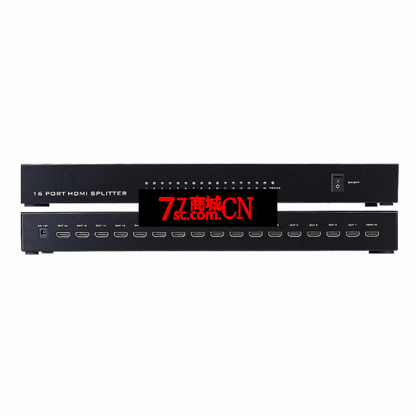 迈拓维矩MT-SP1016分屏器1进16出HDMI高清分配一分十六电视卖场4K（一台电脑多个显示器）