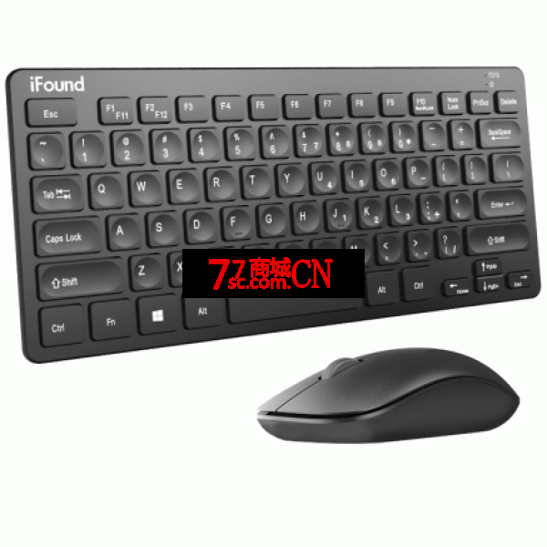 方正W8225无线键盘鼠标迷你台式电脑超薄便携巧克力