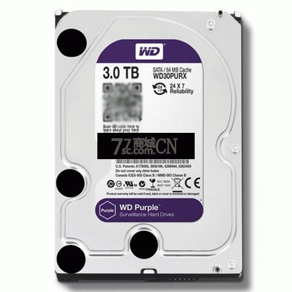WD/西部数据拆机盘 3T 64M缓存/5400转 西数蓝盘 台式机硬盘 替代绿盘 质保二年换新 拆机盘