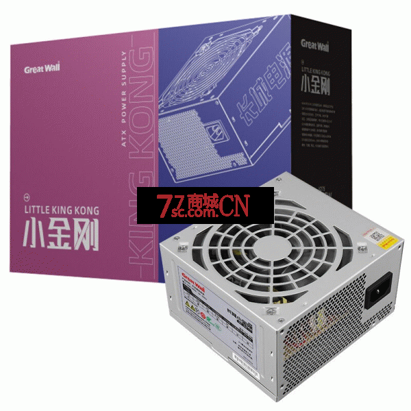 长城（GreatWall）额定230W小金刚GW-330电脑电源 可走背线 防虫防潮设计