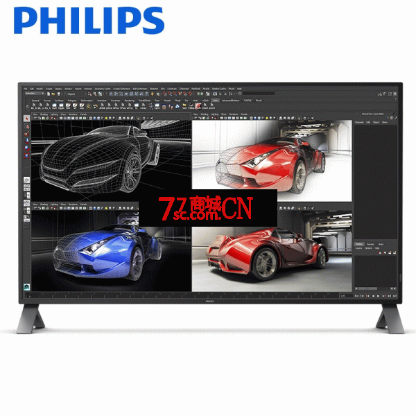 飞利浦438P1 43英寸4K超清显示器IPS屏幕电脑显示屏内置音箱 壁挂