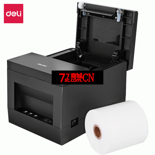 得力DL-801PS热敏打印机 商场超市外卖单80mmUSB有线迷你小票据机