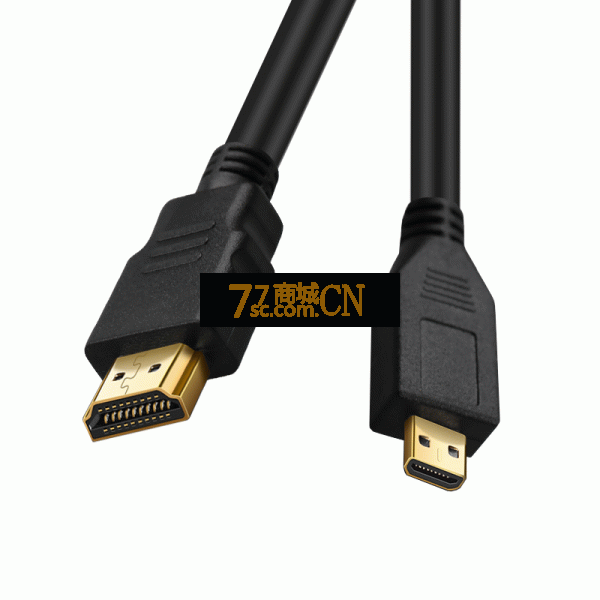 HDMI大转小线（Micro  HDMI）mini hdmi转hdmi线佳能尼康单反相机迷你通用公小头高清1.4平板接电视迷你micro接口显示器音视频线 线长1米