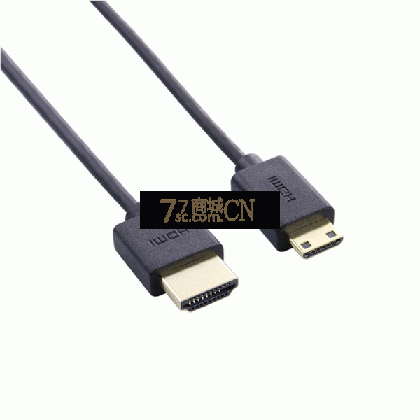 HDMI大转小线（MINI  HDMI）mini hdmi转hdmi线佳能尼康单反相机迷你通用公小头高清1.4平板接电视迷你HDMI转标准HDMI接口显示器音视频线 线长1米