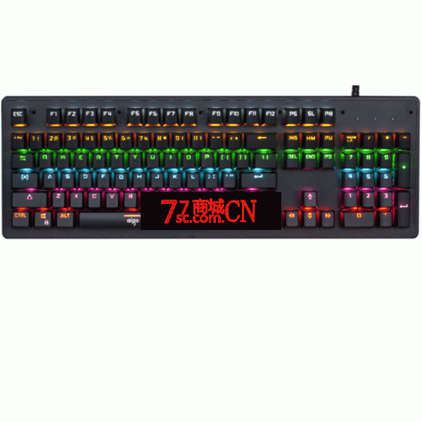 爱国者 W931 PRO有线游戏青轴机械键盘 黑色笔记本台式电脑家用办公游戏