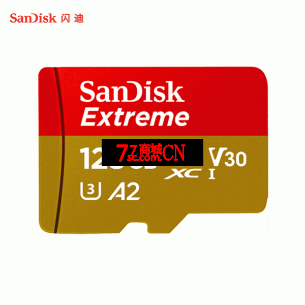 闪迪sd卡128g内存卡 全新A2性能190MB/s高速无人机gopro相机手机switch行车记录仪tf卡128g存储卡高清4K拍摄SDSQXA1