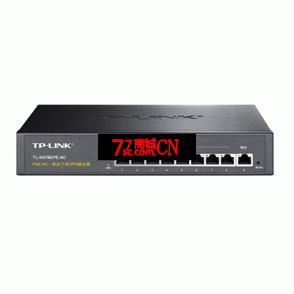 TP-LINK TL-R479GPE-AC一体化9口全千兆有线路由器大功率8口PoE供电AP管理AC家用网络组网弱电箱分线远程控制