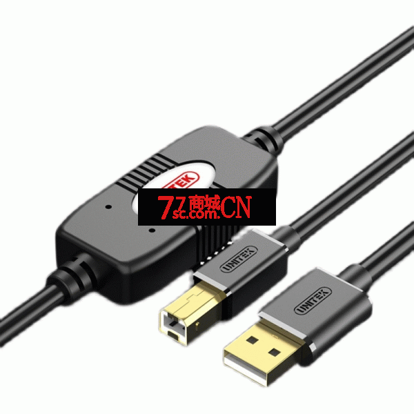 优越者USB打印线打印机数据线 AM/BM方口10米/15米打印线 U205A/B