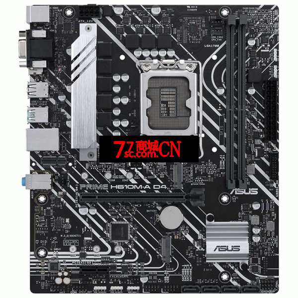 华硕PRIME H610M-A D4 电脑游戏主板支持12代CPU盒装处理器1700