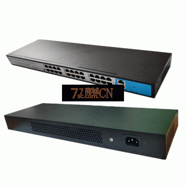 天鹰全千兆24+2口国标机架式交换机POE网络线监控 GKSX-24G20GB